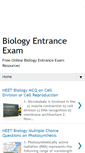 Mobile Screenshot of biologyentranceexam.com